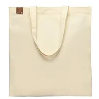 Сумка для покупок IVORY 325 г/м² с PU нашивкой, коричневый