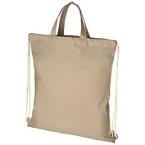 Рюкзак со шнурком Pheebs из 210 г/м² переработанного хлопка - Natural