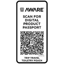 Trip Aware™ дорожная косметичка из переработанного материала 2 л - Hale Blue