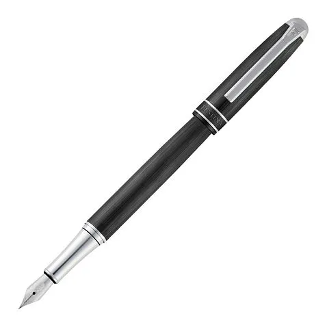 Перьевая авторучка Classicals Brushed Black & Chrome