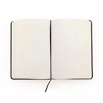 Блокнот A6 CORAL в твёрдом переплёте, ЧЕРНЫЙ
