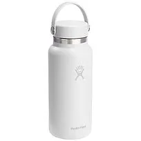 Термобутылка Hydro Flask из нержавеющей стали с широким горлышком, объём 946 мл - Белый