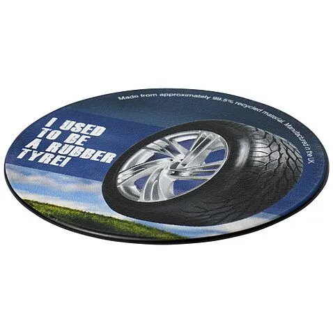 Круглая резиновая подставка Brite-Mat® - сплошной черный