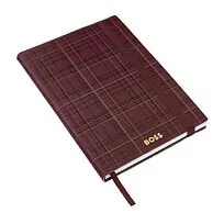Блокнот формата А5 Checkered Burgundy Lined
