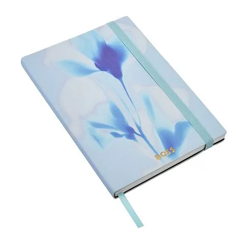 Блокнот формата А5 Holographic Flower Light Blue Lined