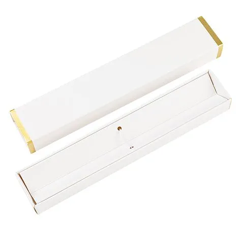 Ручка Senator в коробке Cradle белой с позолотой, синяя