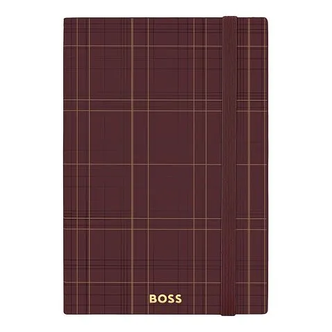 Блокнот формата А5 Checkered Burgundy Lined