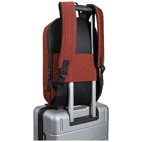 Рюкзак Luma для ноутбука с диагональю экрана 15 дюймов с защитой от кражи объемом 10 л из материала, переработанного по стандарту GRS - Brick