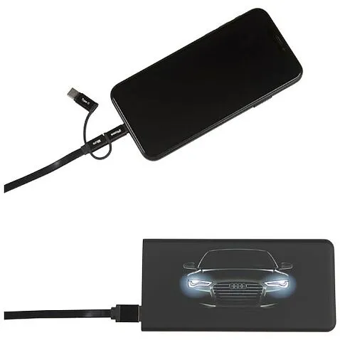 Тонкое зарядное устройство SCX.design P15 с подсветкой - сплошной черный