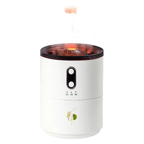 Светодиодный USB увлажнитель Volcano, белый  