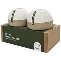 Набор подсвечников для обеденных свечей Originalhome ReClay - Белый