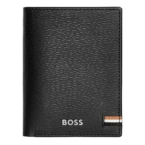 Card holder with flap Iconic Black