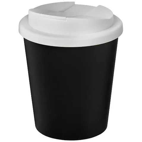 Americano® Espresso Eco Кружка из переработанного материала с герметичной крышкой объемом 250 мл  - сплошной черный