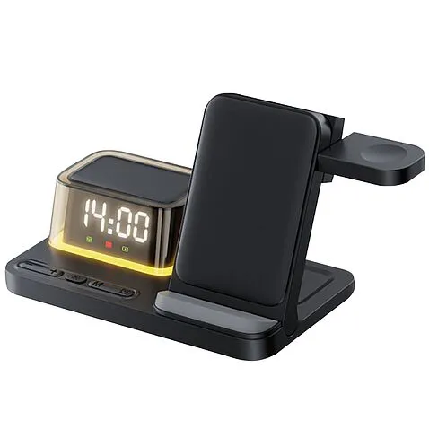 Беспроводное мультизарядное устройство Volt 15W (7в1), черный