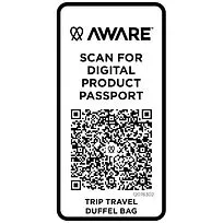 Trip Aware™ дорожная спортивная сумка из переработанного материала объемом 42 л - Белый