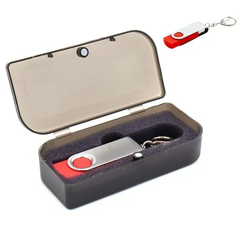 Флешка Twist 32 Гб в футляре, красная