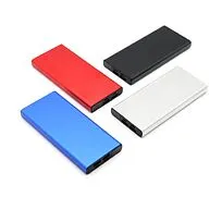 Внешний аккумулятор Höginn в металлическом корпусе, 10000mAh, красный