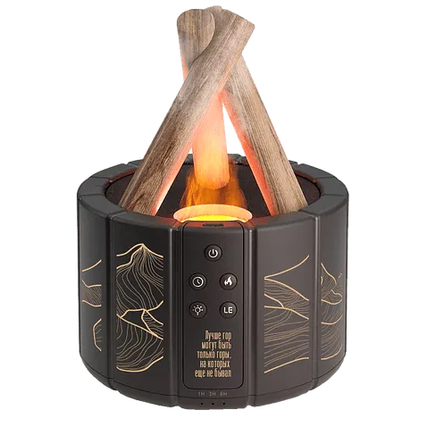 Светодиодный USB увлажнитель-аромадиффузор Bonfire с пультом Д/У, чёрный