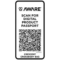 Trace сумка через плечо Aware™ плотностью 500 г/м² из переработанного материала - Белый