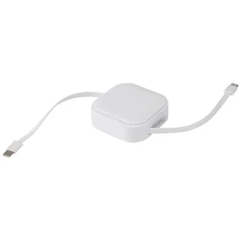 Gloas 5-в-1 переработанный выдвижной кабель для синхронизации данных и быстрой зарядки 100 Вт с набором инструментов для смартфона - Белый