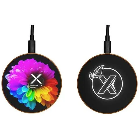 Зарядная станция для беспроводной зарядки SCX.design W13, изготовленная из дерева - Коричневый