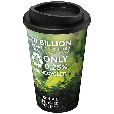 Термокружка Brite-Americano® объемом 350 мл - сплошной черный