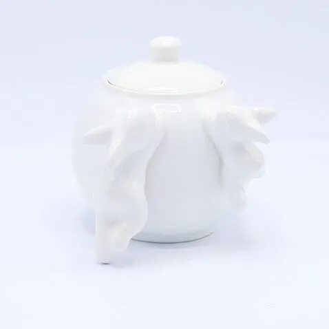 Сахарница с кроликами (NEW), 1000 мл, Белый