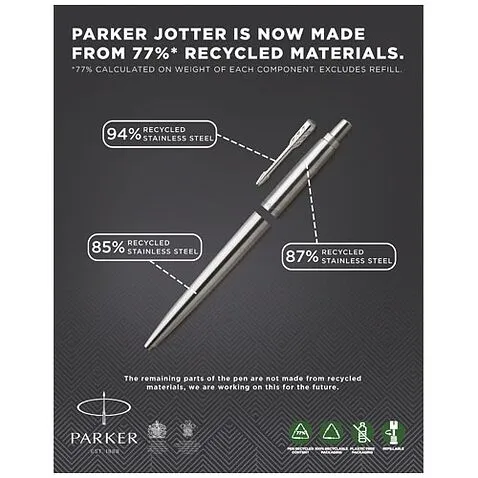 Шариковая ручка Jotter SS - Stainless steel