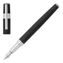 Перьевая авторучка Gear Pinstripe Black / Chrome