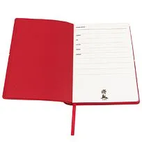 Ежедневник A5 недатированный Massimo в мягком переплёте, красный