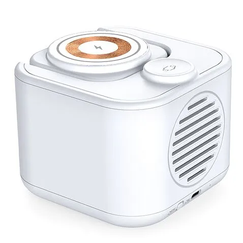 Беспроводная колонка Powerbox 5W с беспроводной зарядкой 15W,белый