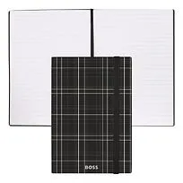 Блокнот формата А5 Checkered Black Lined