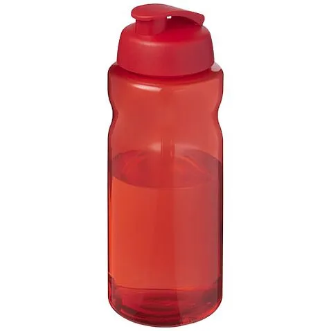 H2O Active® Eco Big Base спортивная бутылка с откидывающейся крышкой объемом 1 литр - Красный