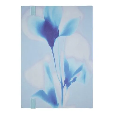 Блокнот формата А5 Holographic Flower Light Blue Lined