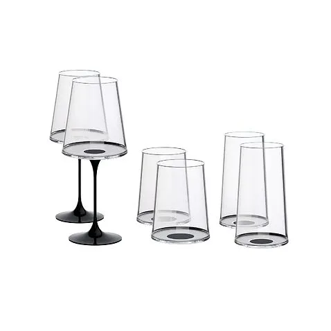 Хрустальный бокал для игристого вина на магните Trebonn SplitGlass, 2 шт, 320 мл