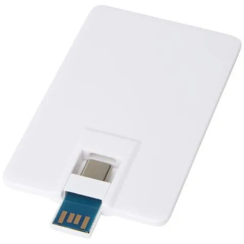 Duo Slim USB-накопитель емкостью 32ГБ и разъемами Type-C и USB-A 3.0 - Белый