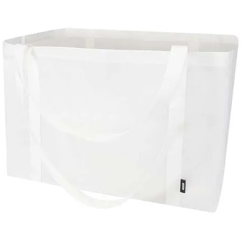 Jumbo эко-сумка очень большого размера из нетканого материала, переработанного по стандарту GRS, объемом 65 л - Белый