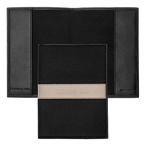 Обложка для паспорта Delano Taupe & Black