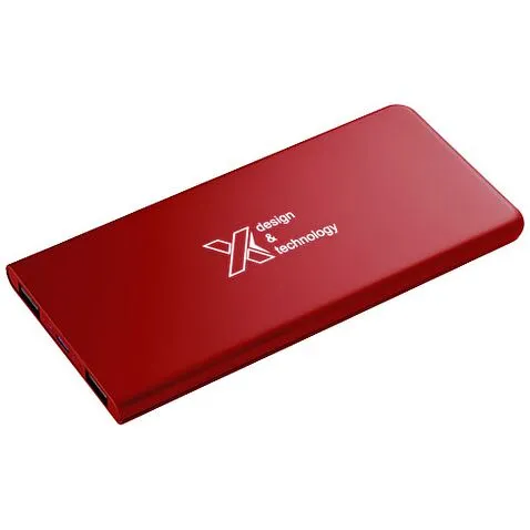Тонкое зарядное устройство SCX.design P15 с подсветкой - Mid red