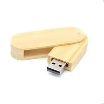 Флешка Green 16 Гб в футляре, светло-коричневый