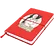 Блокнот A5 Veles в твёрдом переплёте, красный