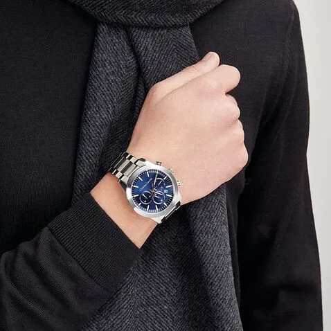 Часы с датой Astrum Chrome / Navy