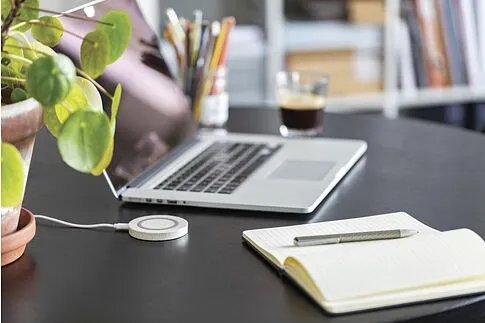 Круглая док-станция Wheat Straw для беспроводной зарядки, 5 Вт