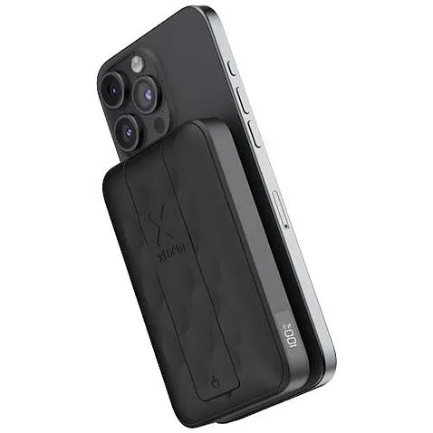 Xtorm FS5W101 магнитное беспроводное портативное зарядное устройство емкостью 10 000 мАч - сплошной черный