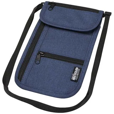 Умная дорожная сумка Ross, изготовленная из переработанных материалов согласно стандарту GRS - Heather navy