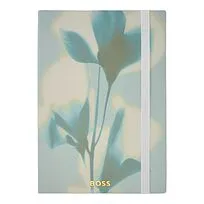 Блокнот формата А5 Holographic Flower Light Green Lined