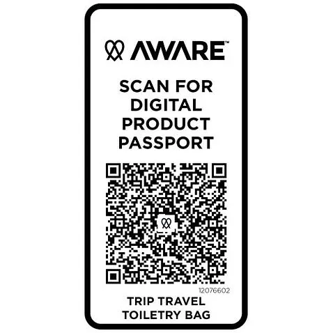 Trip Aware™ дорожная косметичка из переработанного материала 6 л - Белый