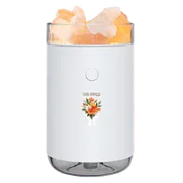 Соляная, светодиодная USB лампа-увлажнитель Aura, белый